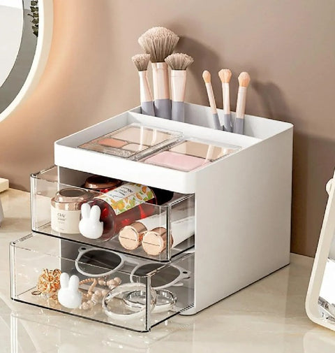 Small Rabbit Desk Organizer with 2 Drawers